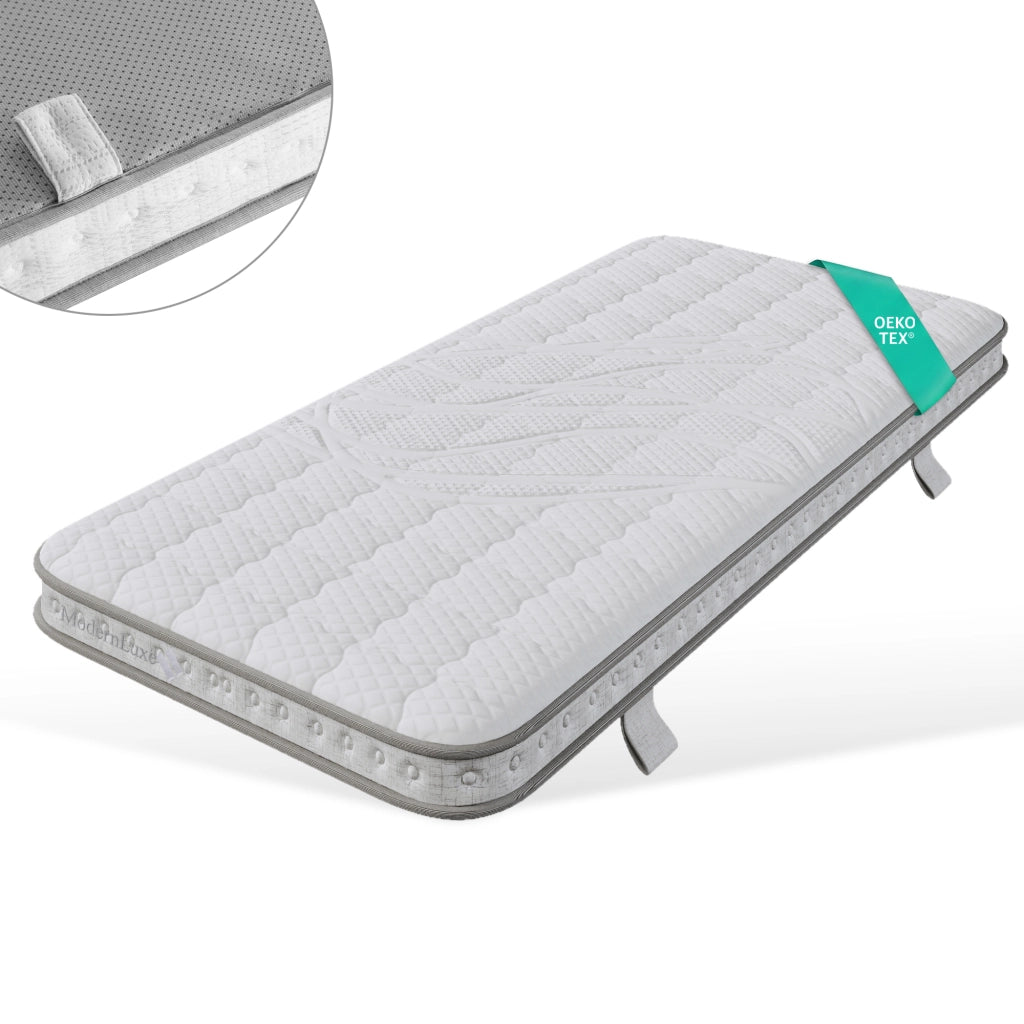 Materasso singolo 90 × 200 cm a molle insacchettate 7 zone H3 con schiuma fredda altezza 10 cm traspirante