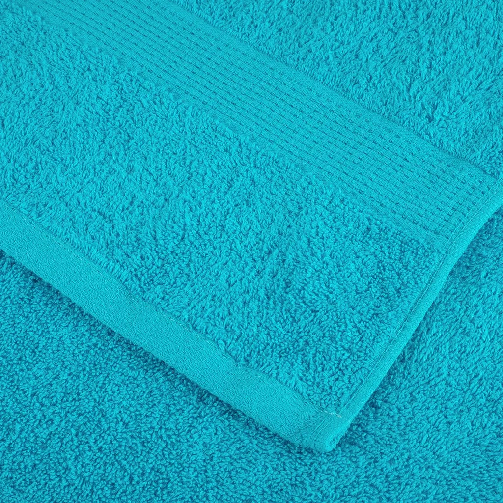 Asciugamani SOLUND 10 pz | Teli per bagno Turchese 100x200 cm 600 g/m2