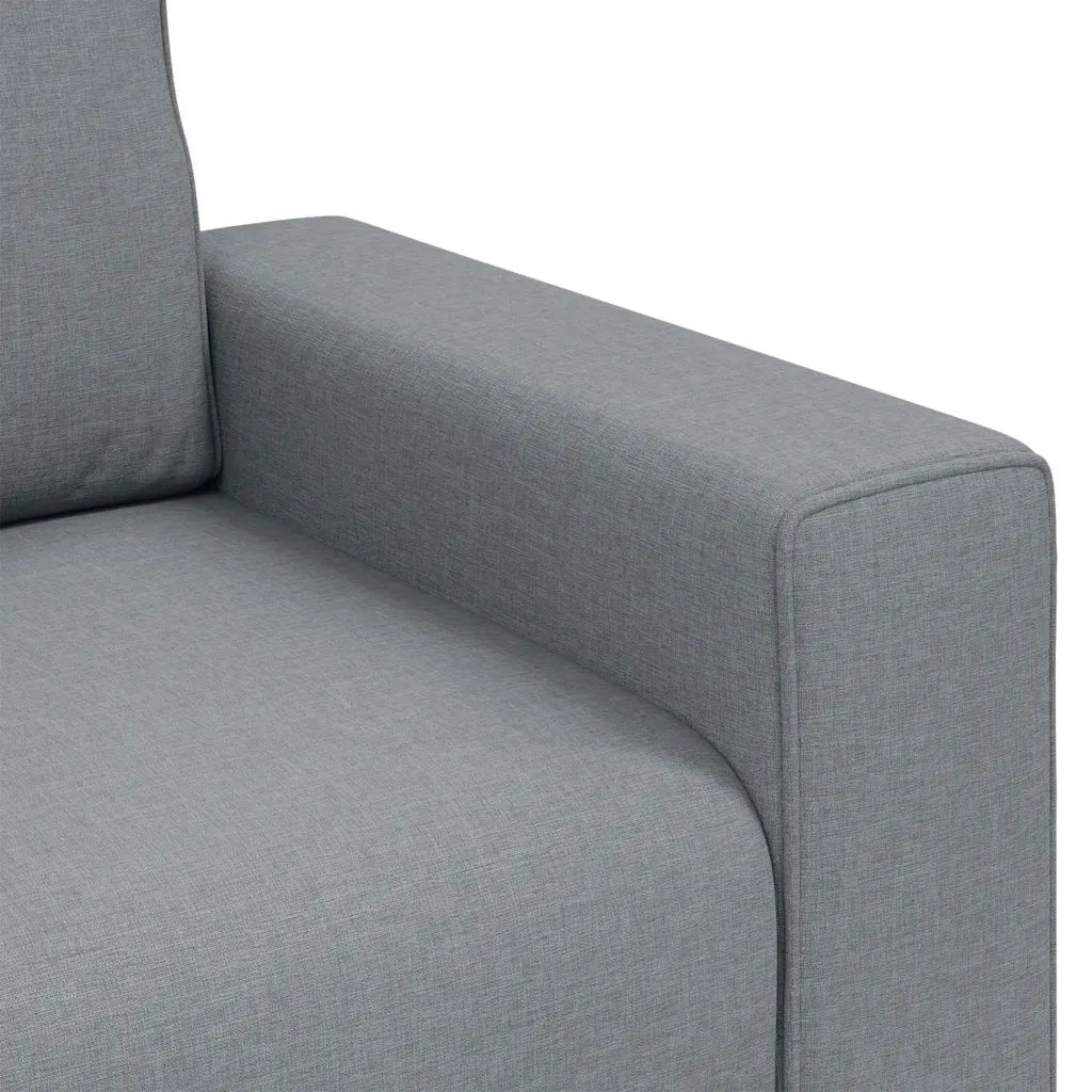 Poltrona Sofa Grigio chiaro 100 cm Tessuto 4105207