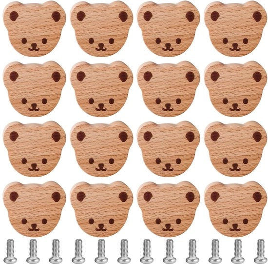 Maniglioni in legno per porte 12 pezzi - maniglioni a forma di bottiglia - maniglioni con maniglia - maniglioni per cassetti - maniglioni in quercia - materiali di alta qualità - maniglioni per porte con maniglia