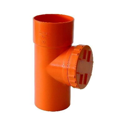 ISPEZIONE LINEARE PVC ARANCIO- Diam. 100- senza- pezzi 1