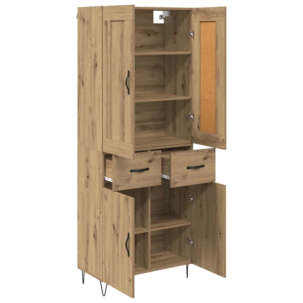 Credenza con cassetto Rovere artigianale 69,5 x 34 x 180 cm 3415946