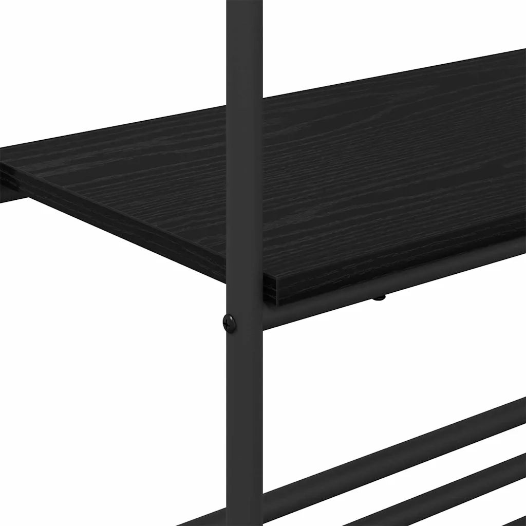 Stendibiancheria Rovere Nero 60 x 30 x 171 cm Legno multistrato 868457