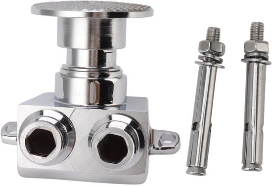 Regolazione del Flusso d'Acqua a Pedale - Manopola per il Pedale - Fatta in Ottone - Adatto per Cucina/Bagno - Eseguibile con Manopola - Incluso Set di Viti - Rubinetto a Pedale