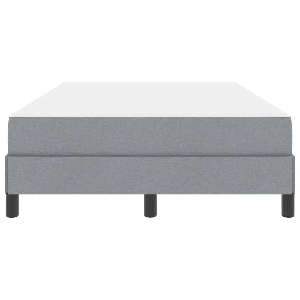 Letto a molle con materasso Grigio chiaro 120 x 190 cm Tessuto