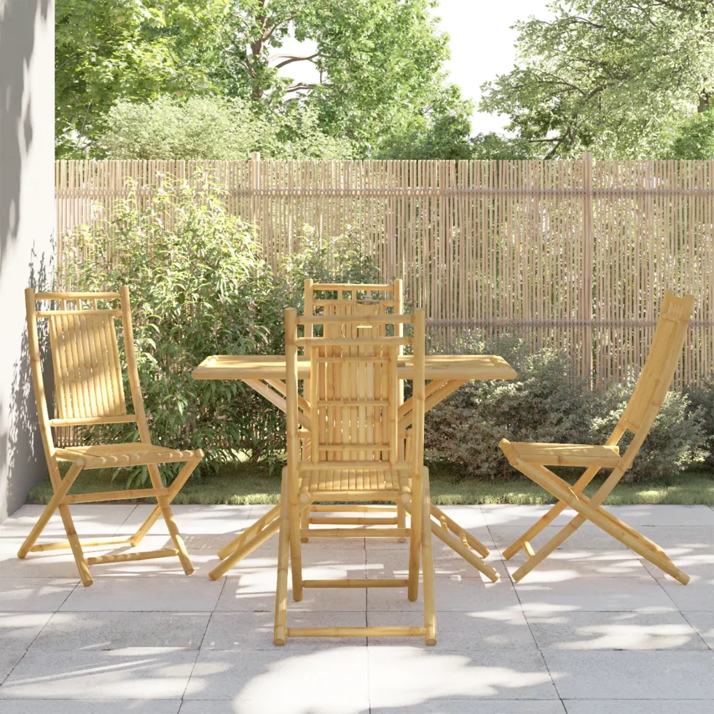 Set da Pranzo da Giardino 5 pz in Bambù 3278528