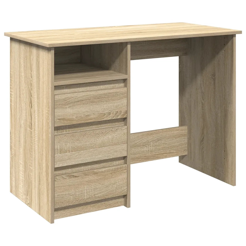 Scrivania Rovere Sonoma 102x50x75 cm in Legno Multistrato 860465