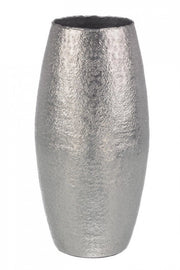 Vaso Decorativo Metallo Argentato Moderno da Interno - MALIKA