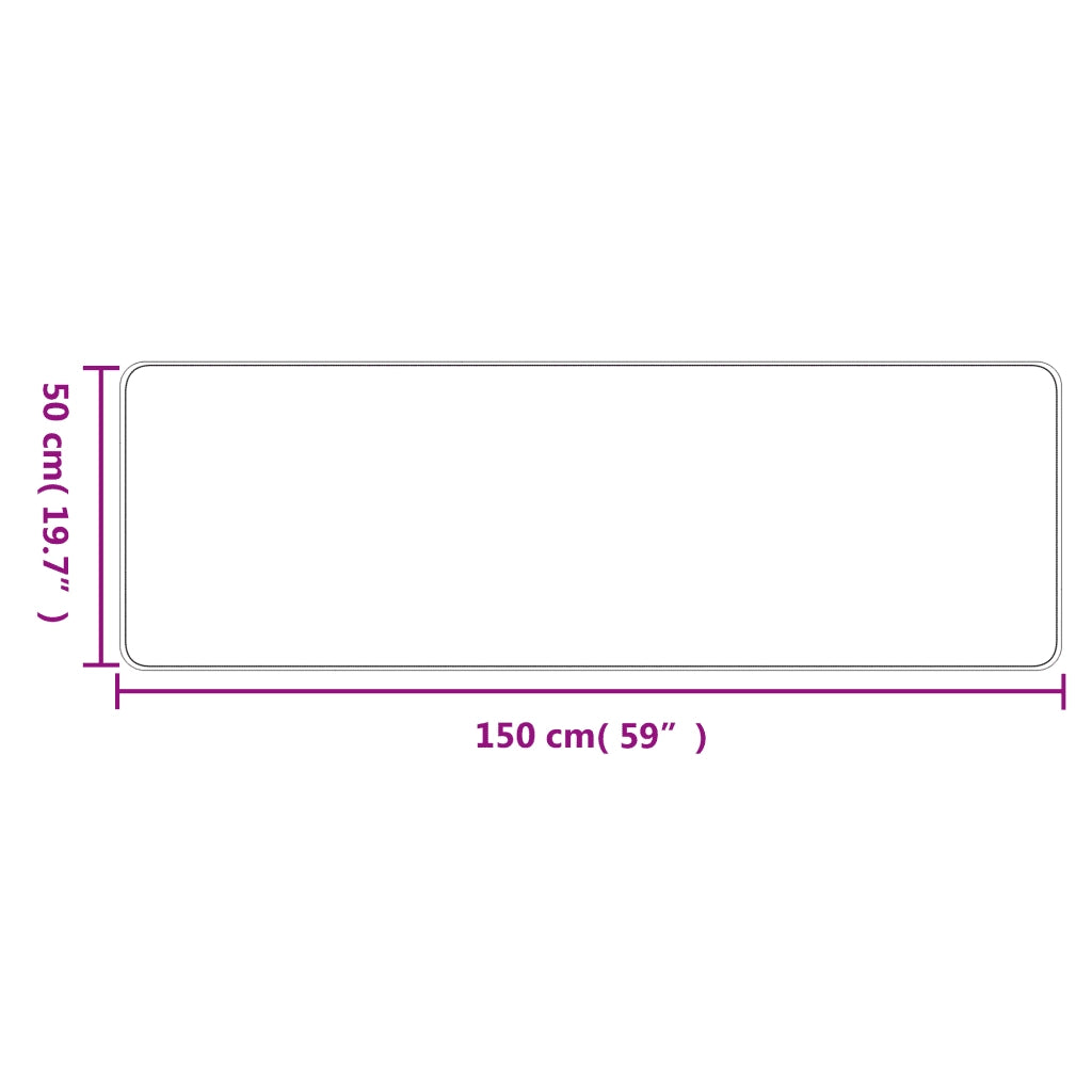 Tappeto del soggiorno | Tappeto Corsia Aspetto Sisal Platina 50x150 cm
