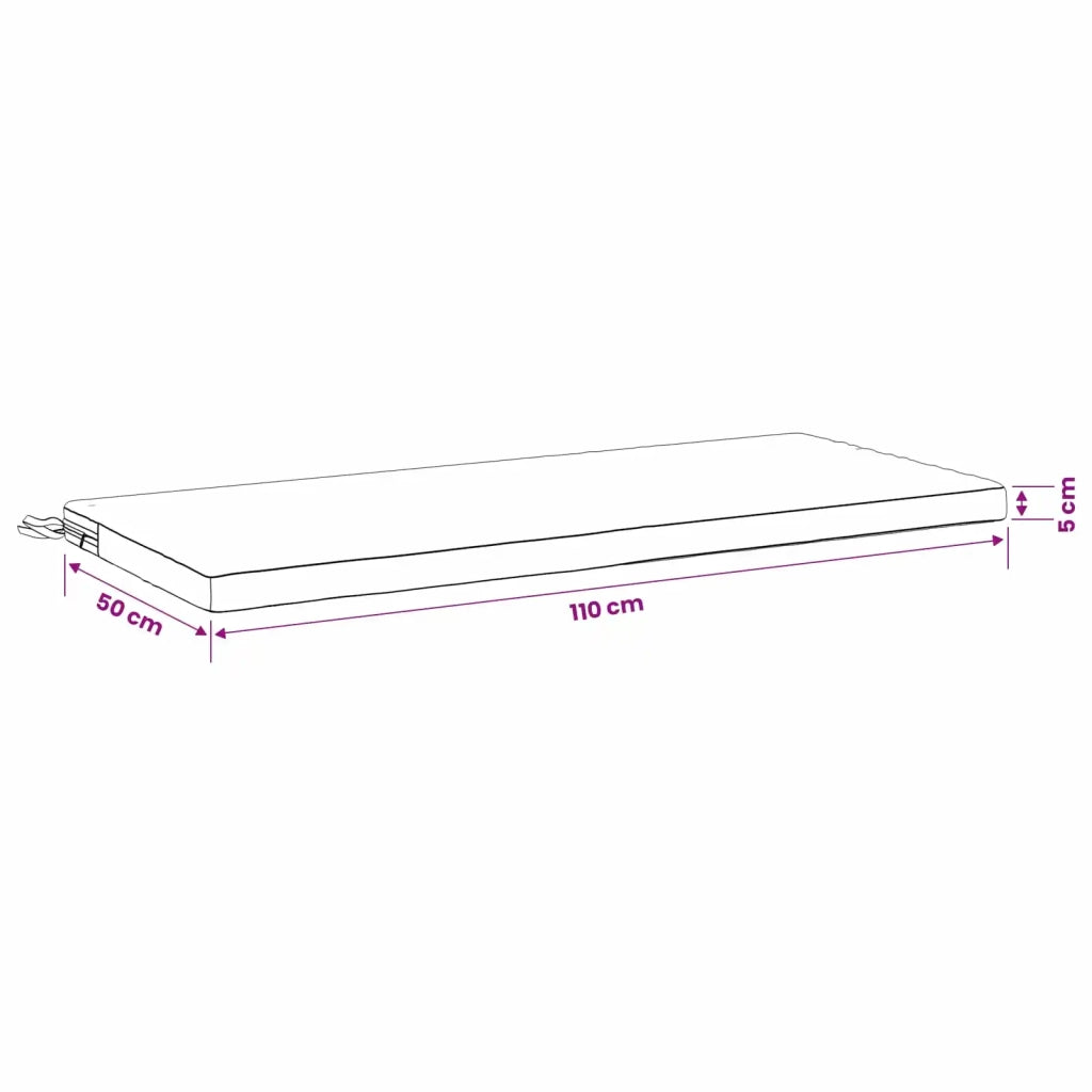 Cuscini per Panchina a 2 Pezzi SOEST 2 pz 100% Poliestere Beige 949281