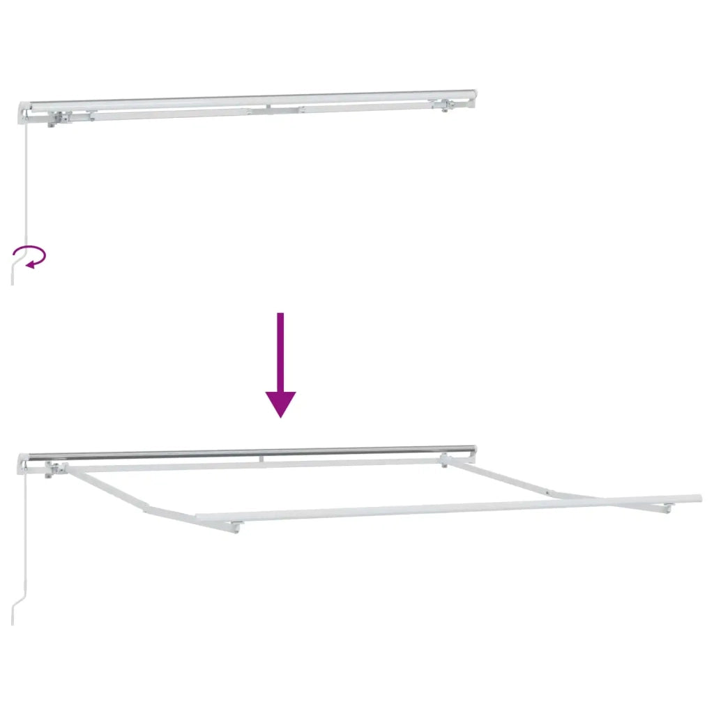 Tenda retrattile Sabbia 5 x 3 m Poliestere e Alluminio 3426322