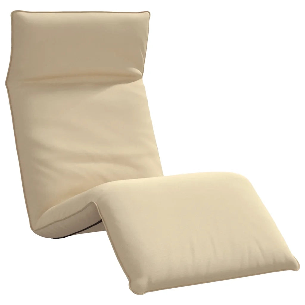 Sdraio da giardino | Lettino Pieghevole Beige 175x54x8,5 cm in Tessuto Oxford
