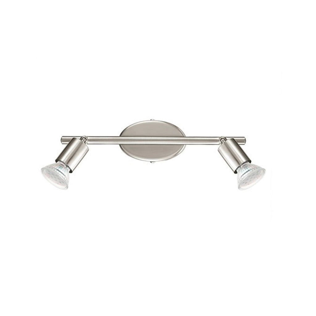 FARETTO BUZZ LED 2 LUCI X 2,5 IN NICKEL - EGLO 92596