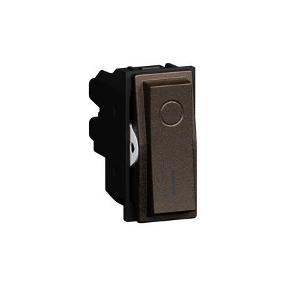 Interruttore Bipolare 2P 16AX 250V Illuminabile 1 Modulo Bticino Living Now Bronze KB4002