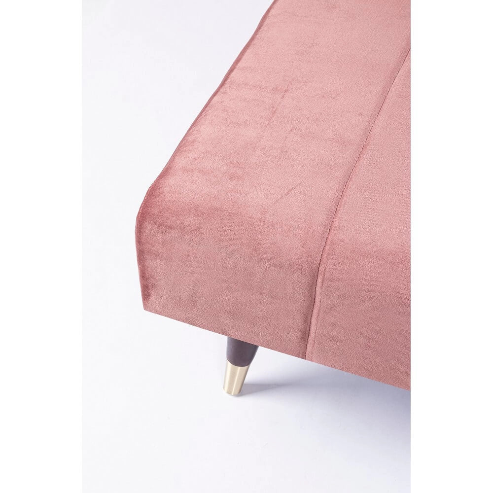 Divano Letto 3 Posti in Velluto con Gambe in Legno - ADELAIDE