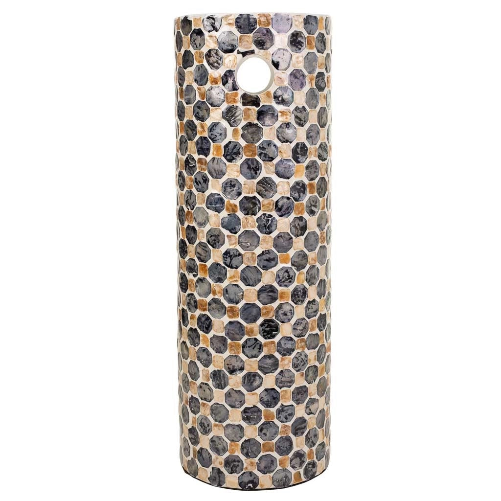 Paragüero de capiz estampado D20x57h cm