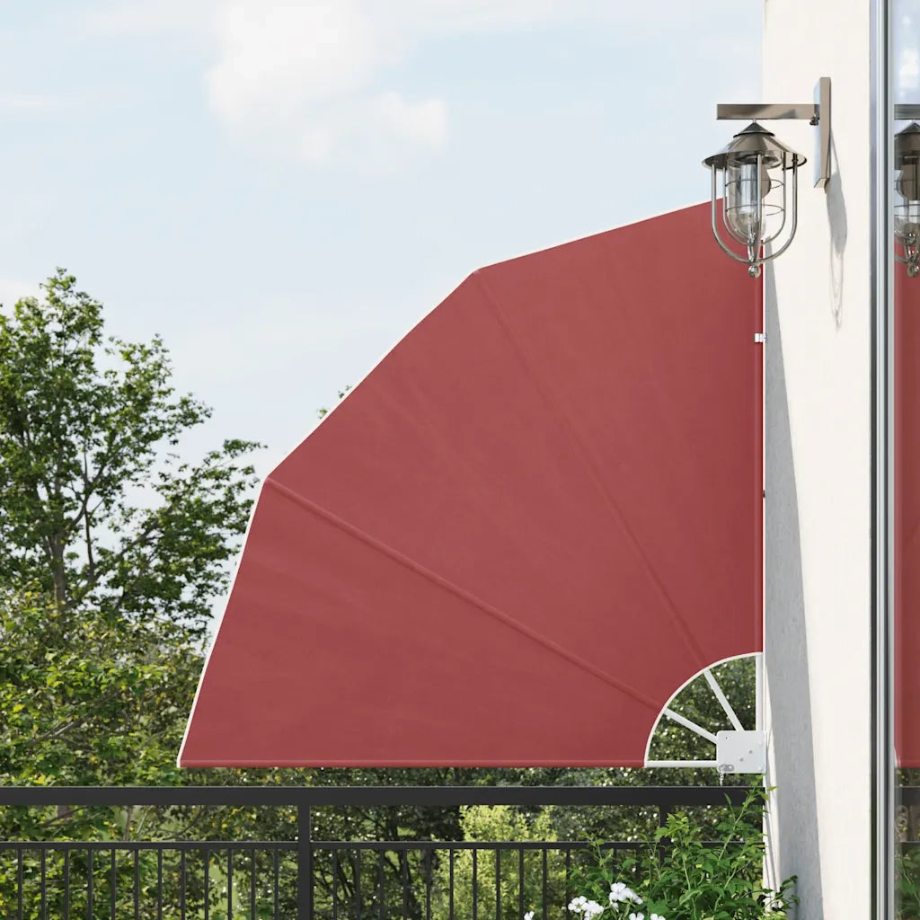 Tenda Laterale per Balcone Pieghevole Terracotta 140x140 cm 41581