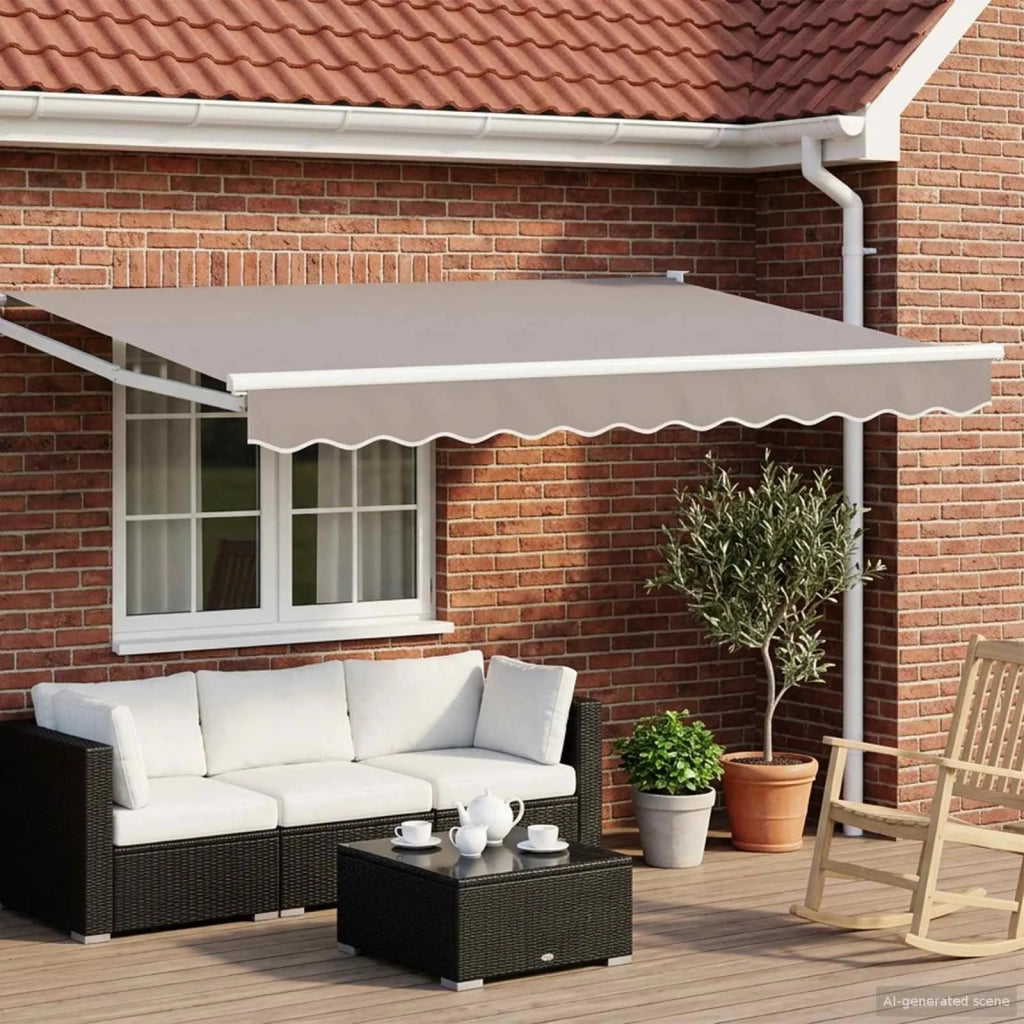 Struttura della tenda elettrica retrattile Bianco 3,5 x 2 m 42024211