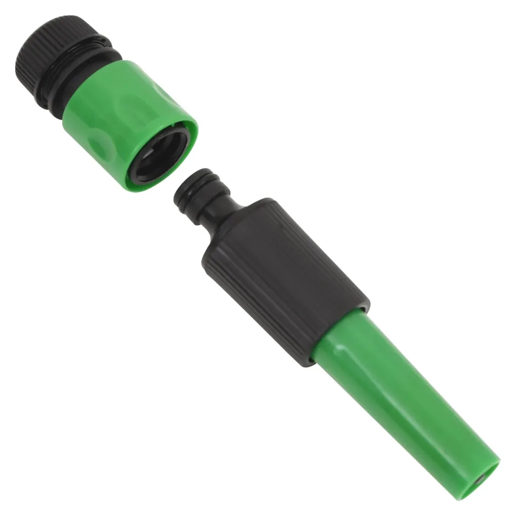 Set Tubo da Giardino con Raccordi Verde 0,75" 50 m in PVC 154384