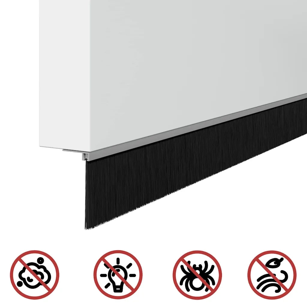 Spazzole per porte a vite 6 pz Argento 100 cm CFW8000970