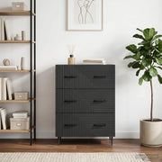 Mobile con Cassetti Nero 66 x 34,5 x 89,5 cm 894836