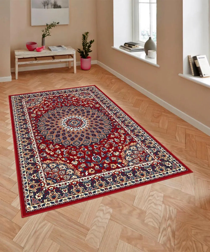 Tappeto ROYAL SHIRAZ 2082 ROSSO cm.160x230 arredo soggiorno salotto disegno moderno geometrico arredo casa