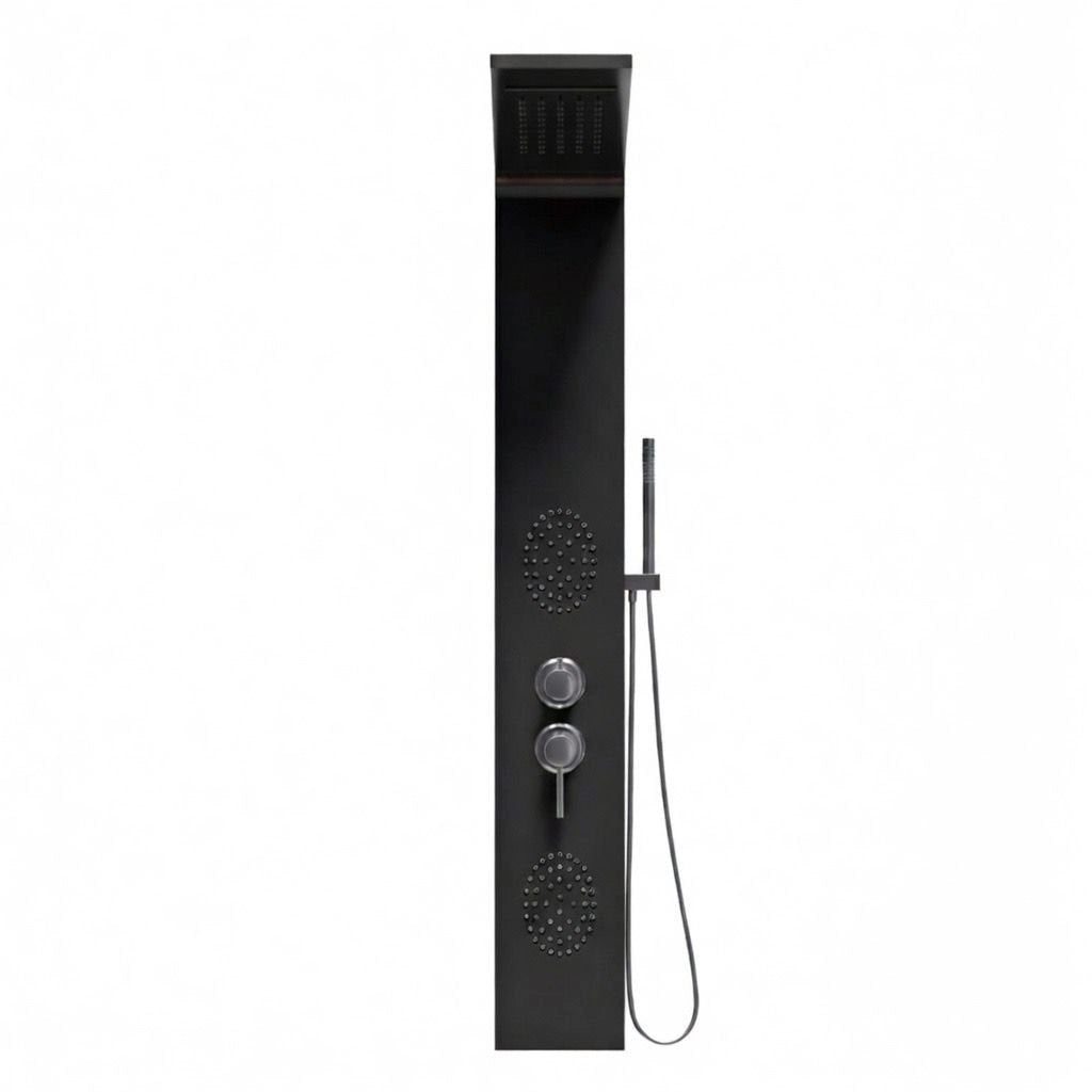 Colonna doccia pannello idromassaggio effetto cascata YH8121 RUSSIA - Nero