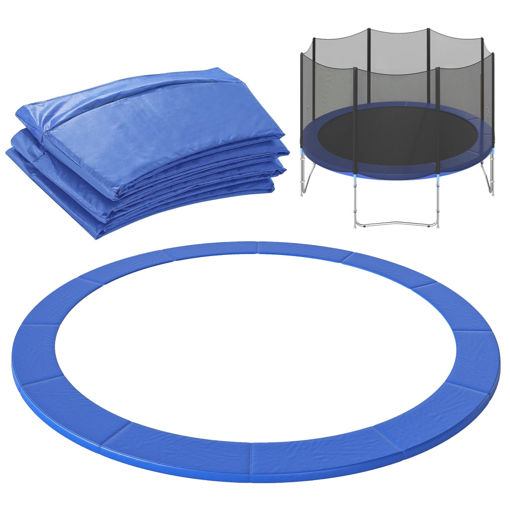 Copertura Imbottita Bordo Trampolino, Protezione per Tappeto Elastico Giaridno in Plastica, ?366cm, Blu