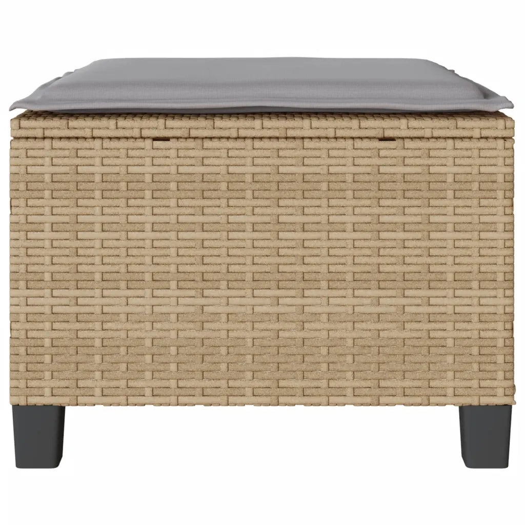 Set da Bistr¨° 3 pz | Set Salotto da Giardino con Cuscini Beige in Polyrattan