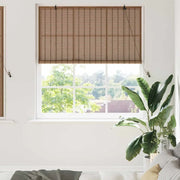 Tenda a rullo con tende Marrone 140 x 160 cm Bambù 42006922