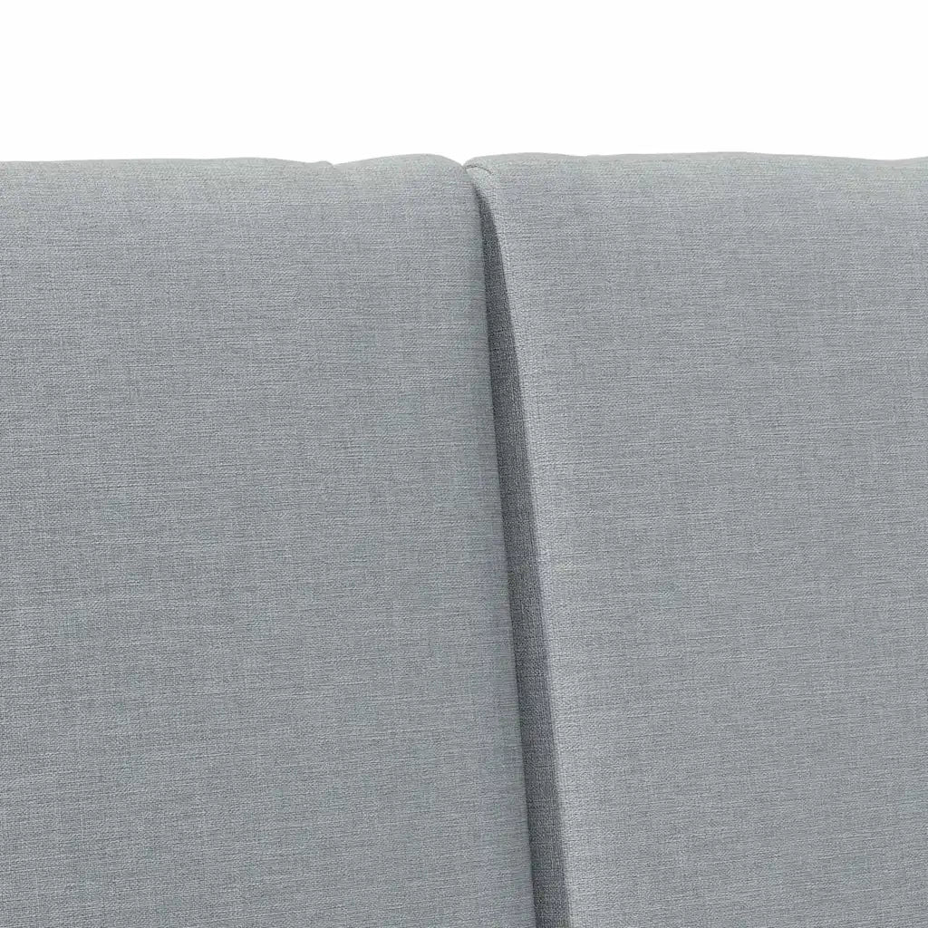 Testiera | Testata imbottita Grigio chiaro 120 cm Pino massello