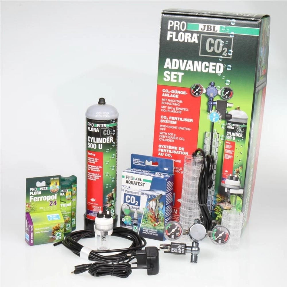 Jbl Proflora CO2 Advanced System U - Impianto Co2 con Bombola usa e getta 500g ed elettrovalvola