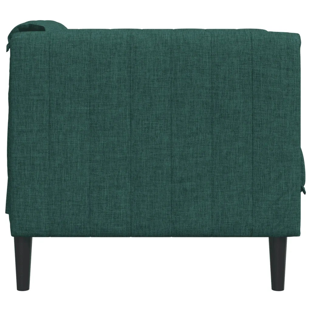 Poltrona Verde Scuro in Tessuto 372599
