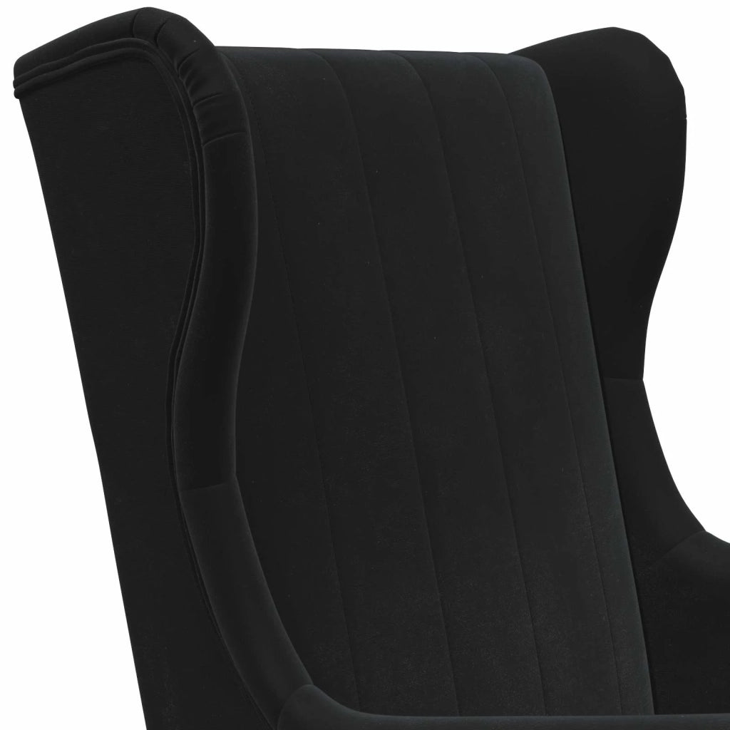 Poltrona | Sedia Relax Nero Velluto