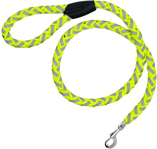 Cinturone per cani riflettente - Neon giallo - Sicuro per passeggiate - Adatto per cani piccoli medi grandi - Ideale per uso quotidiano