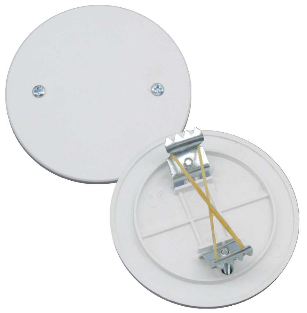 COPERCHIO CON GRAFFE PER CASSETTA DA INCASSO TONDA Ø 65 mm 50.00 pz