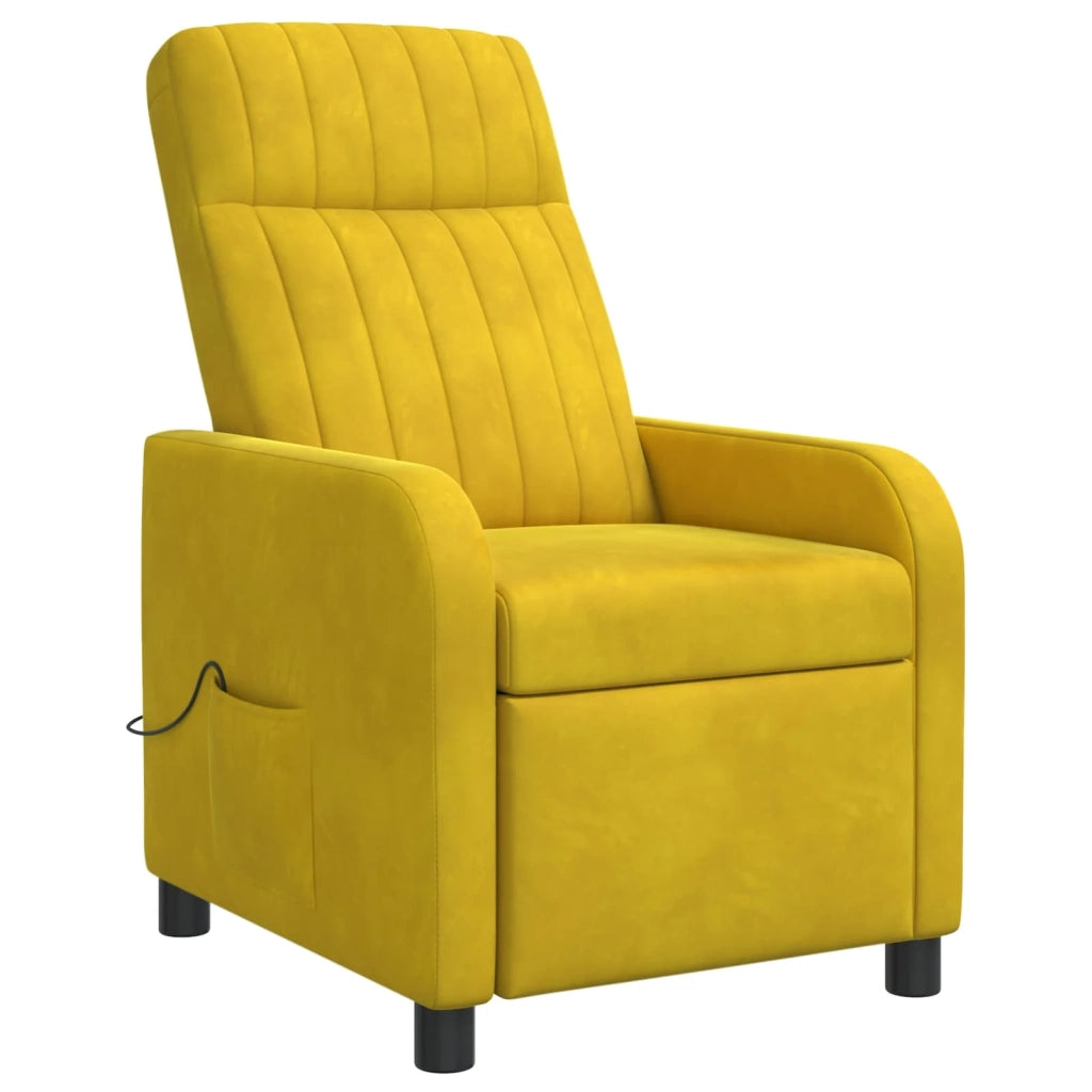 Poltrona Massaggiante Giallo Velluto (V) 42035126
