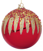 Sfera vetro Firework rosso rosso-verde D150