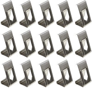Clip per vetrata 50 pezzi - Clip per letto - 3D - Printer - Metallo - Argento - Facile da installare