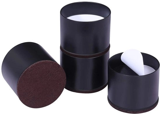 Set di 4 sollevatori di mobili 30 cm alti - Rondi - Protezione per pavimenti - Schiuma autoadesiva con cuscinetti di supporto