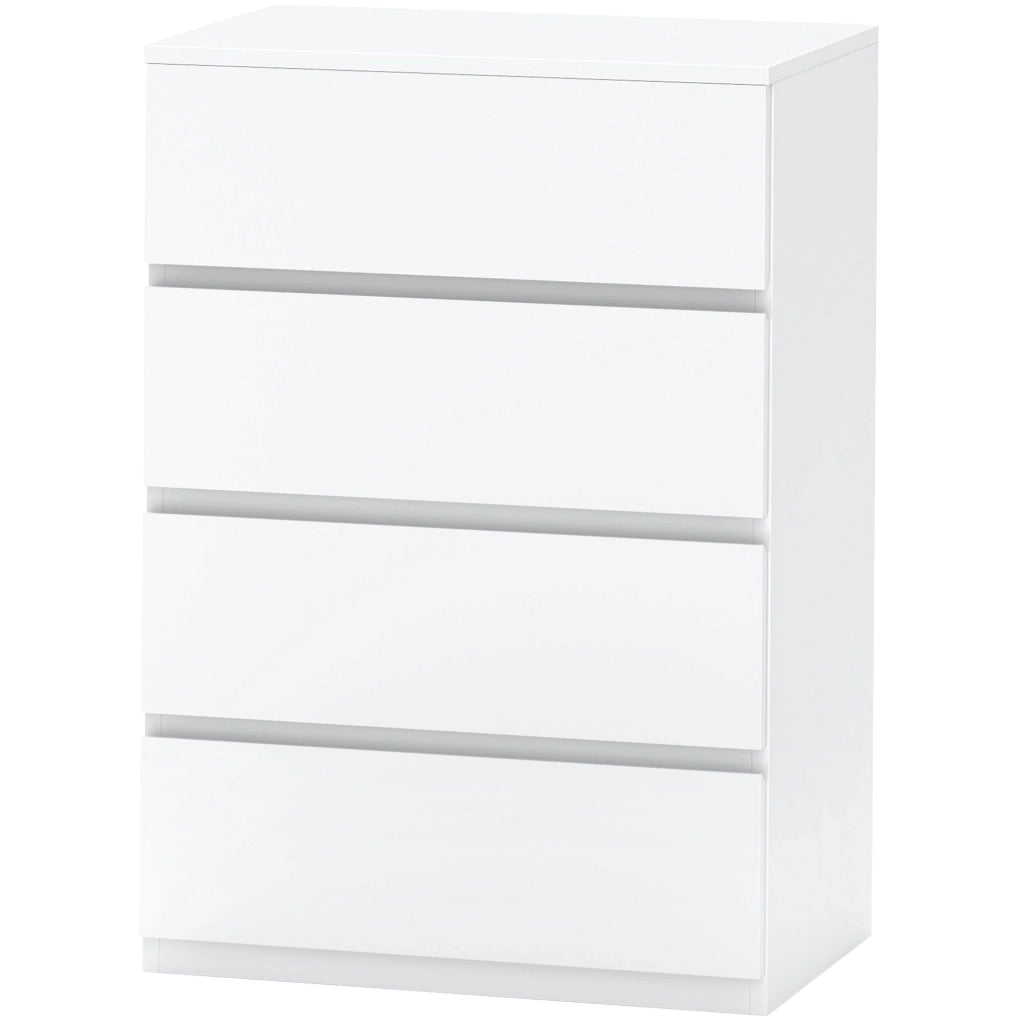 Cassettiera com¨° sideboard 4 cassetti ¨C Minimal ¨C bianco 55x33x80