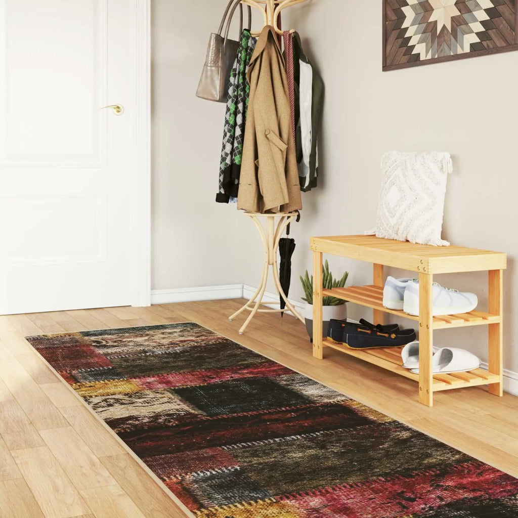 Runner Tappeto MARSA Multicolore 80 x 350 cm Poliestere e PVC 42023245