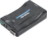 Convertitore VGA a SCART con scala PAL/NTSC e telecomando cavo di ricarica