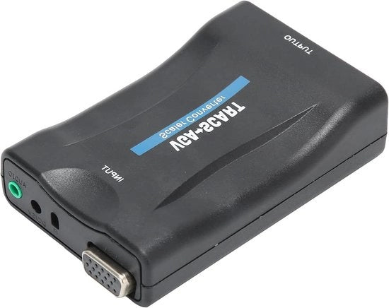 Convertitore VGA a SCART con scala PAL/NTSC e telecomando cavo di ricarica