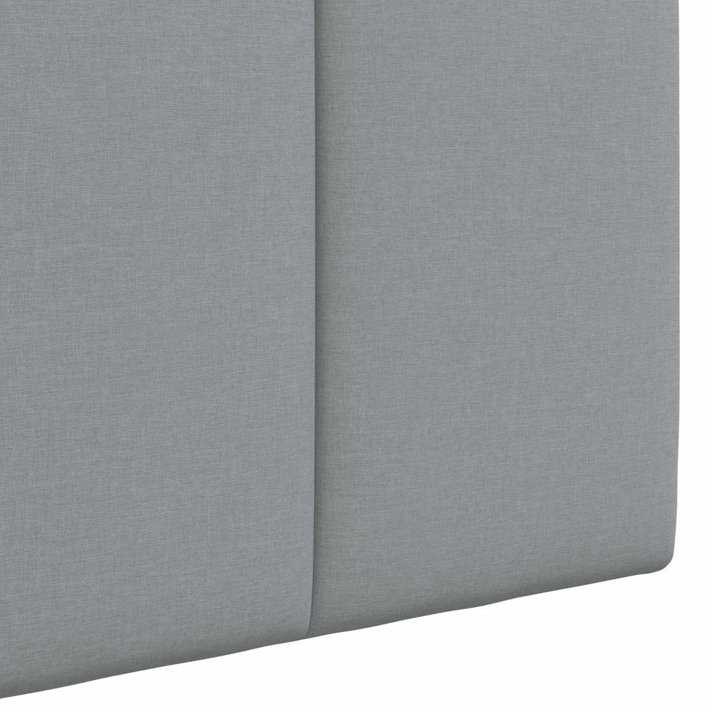 Testiera | Testata sospesa Con luce LED Grigio Chiaro Tessuto