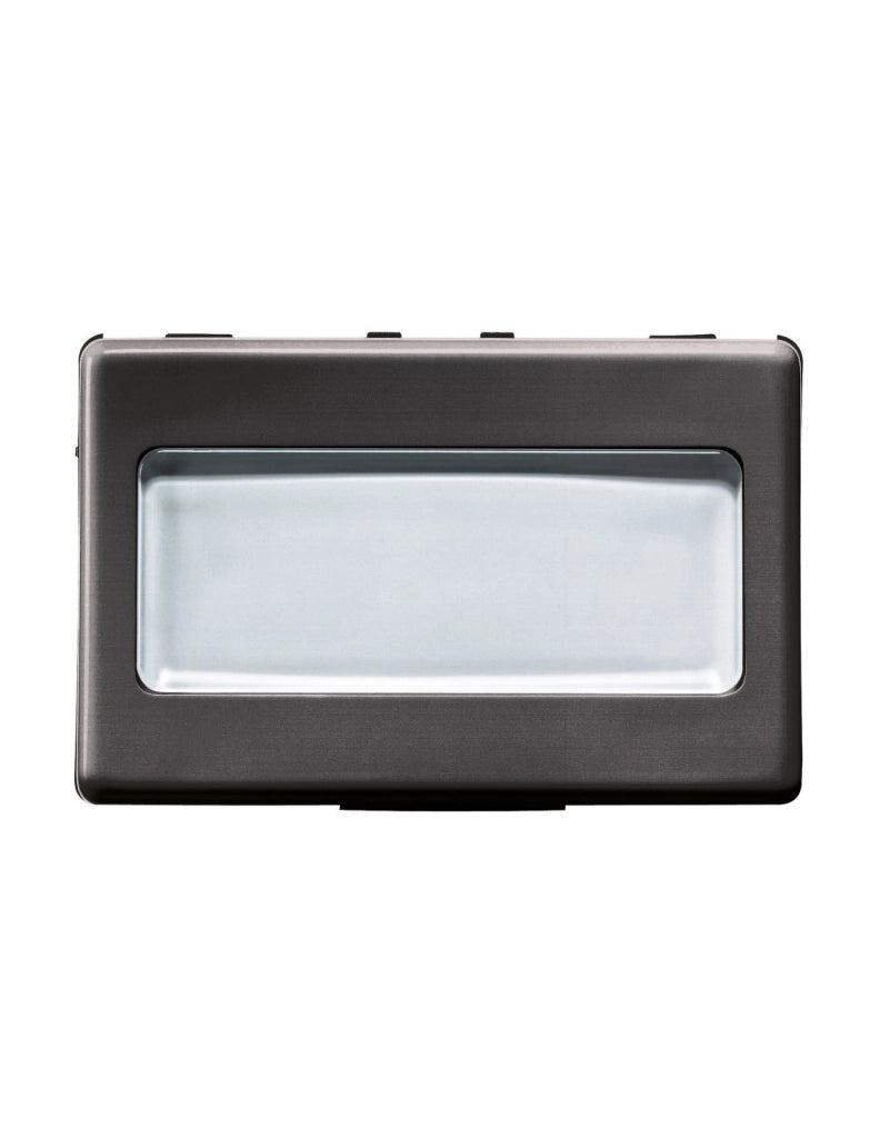 PULSANTE CON PORTANOME 'SYSTEM' 2 moduli - 1P NA 250V - Nero - GEWISS