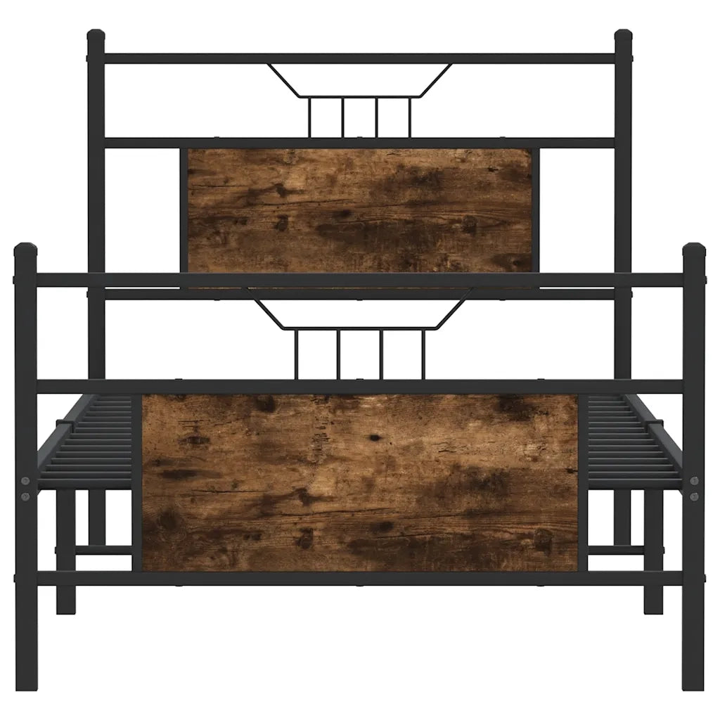 Giroletto senza Materasso Rovere Fumo 80x200 cm in Truciolato 4106752