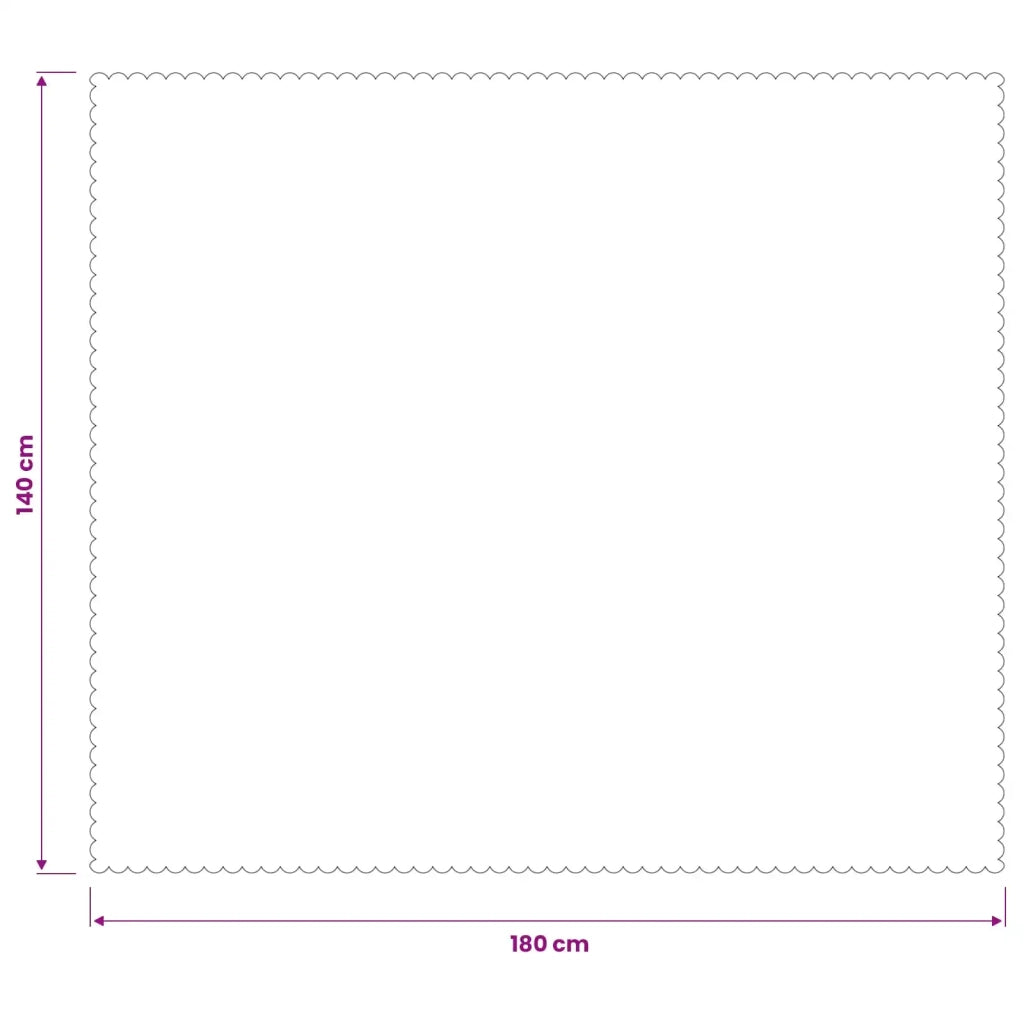 Tovaglia da Tavolo 5 pz Rettangolare Bianco 140 x 180 cm 42040462