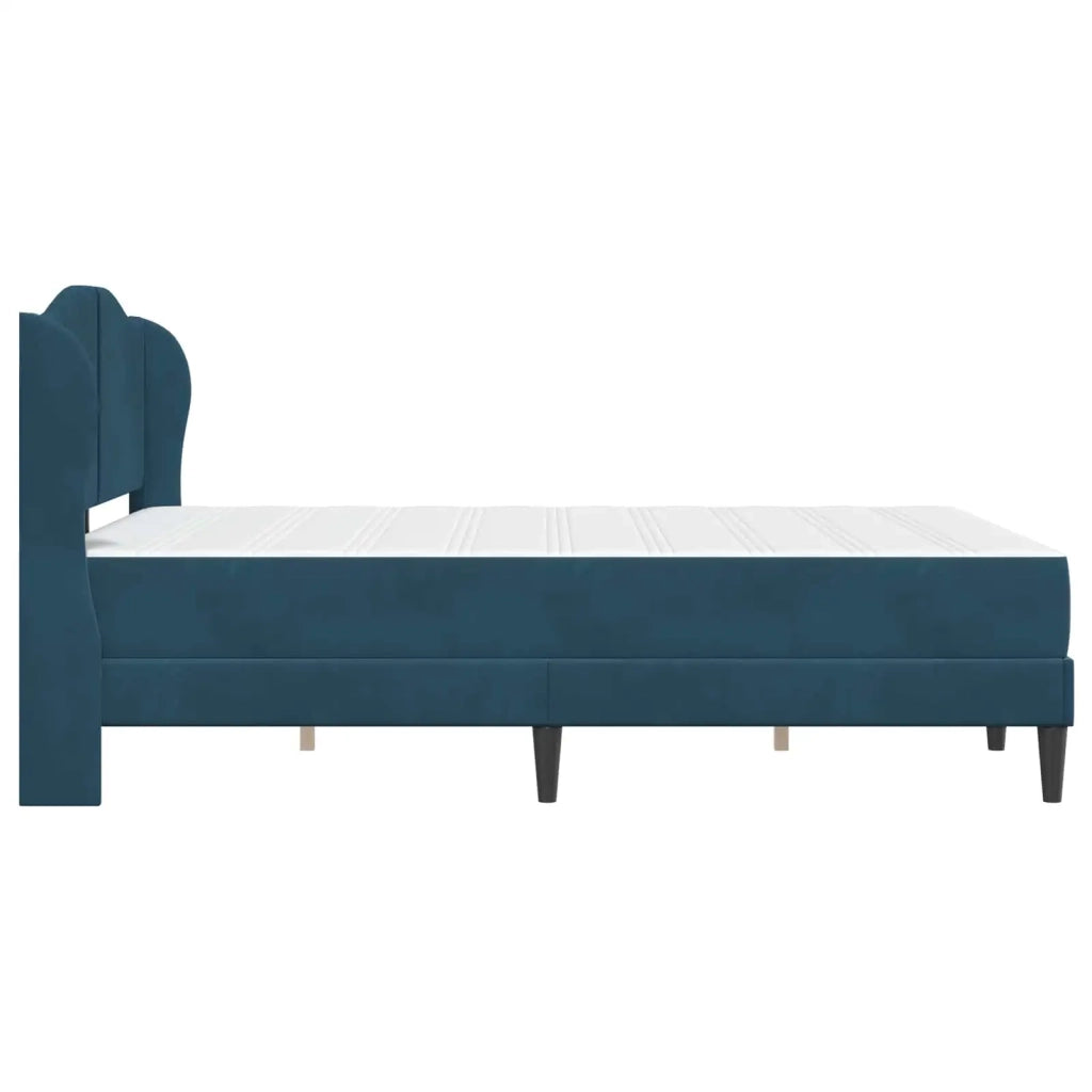 Struttura del letto con testiera Blu 160 x 200 cm Velluto 3415219