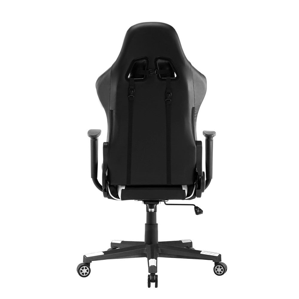 Sedia da ufficio a righe (bianco e nero)